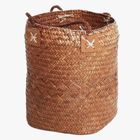 panier de rangement rotin tissé pour fleurs et cadeaux