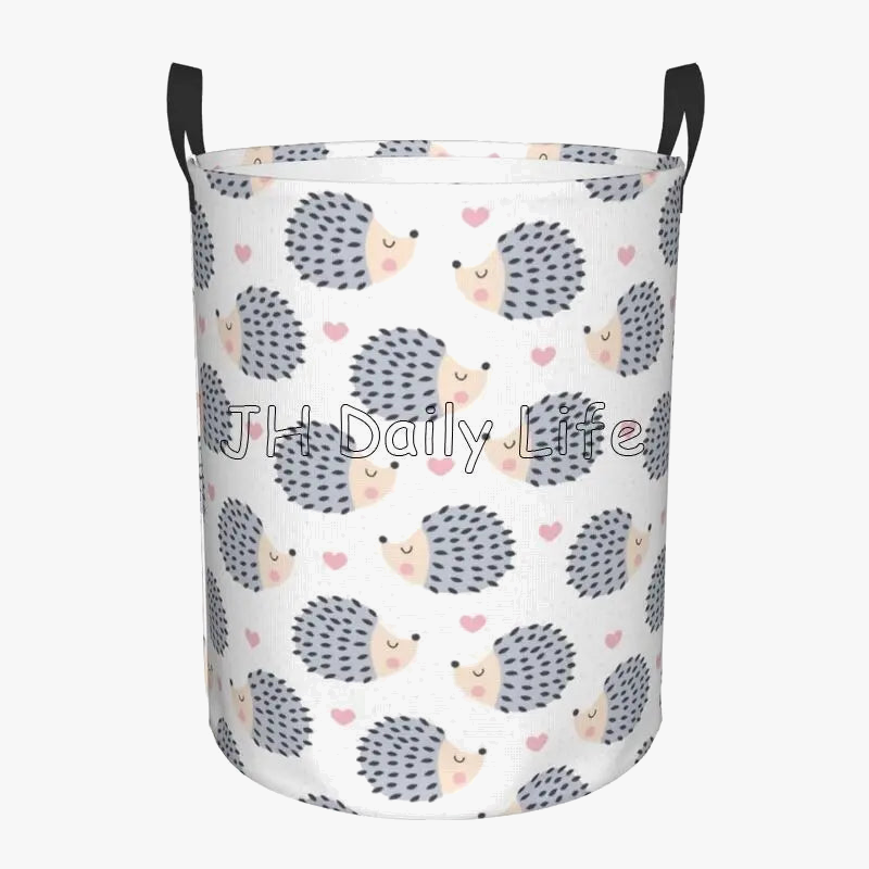 panier à linge hérisson mignon pliable et étanche pour rangement