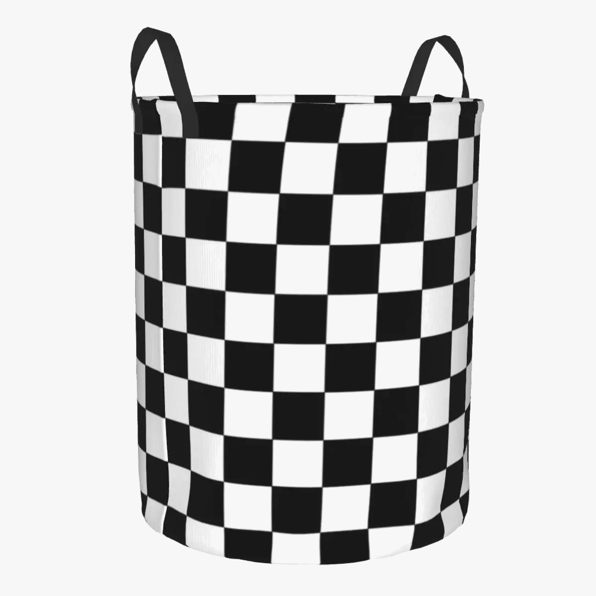 panier à linge pliable personnalisé à damier géométrique pour enfant
