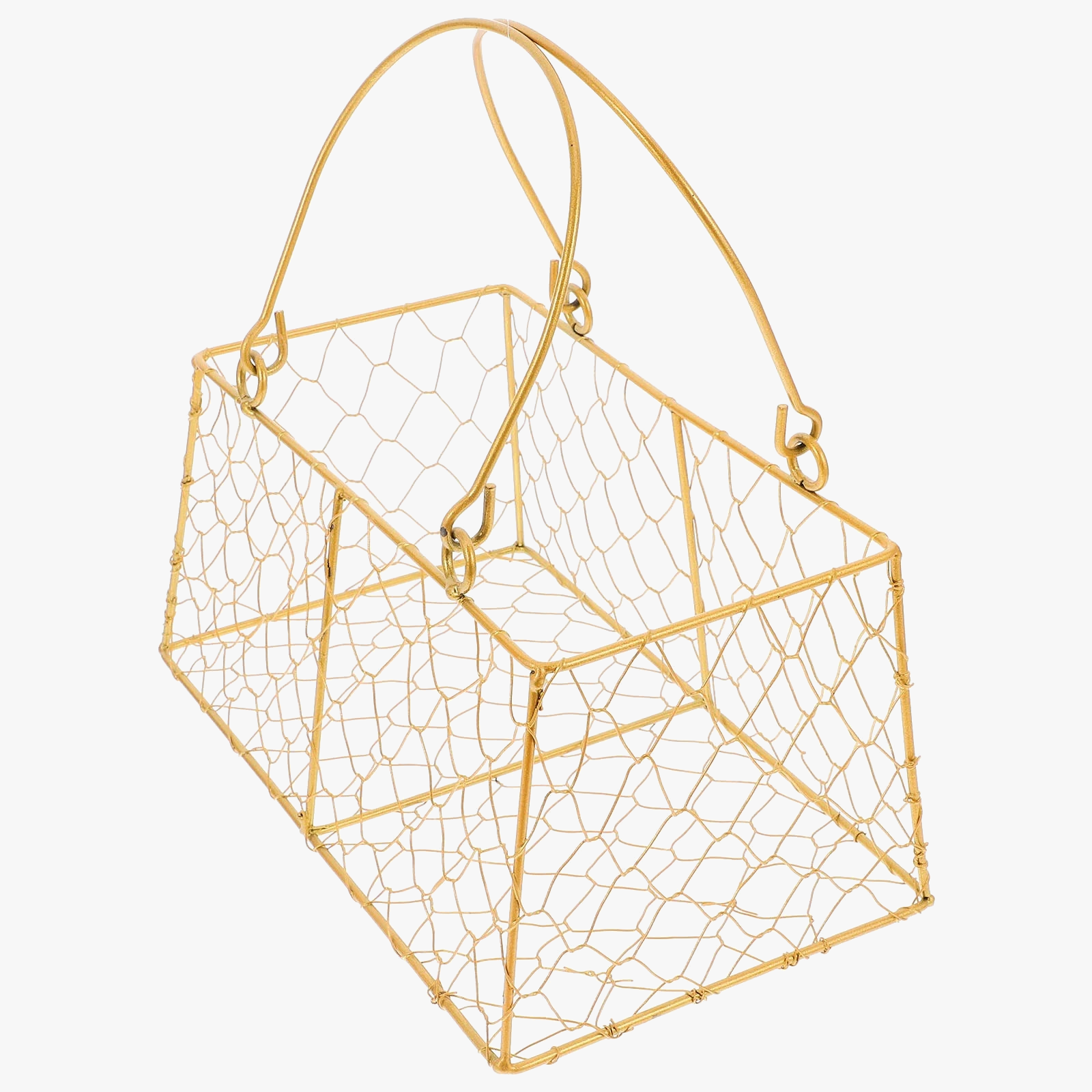 panier à main métal pour mariage avec poignée décorative