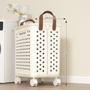 panier pliable multifonctionnel avec roulettes grande capacité rangement pratique