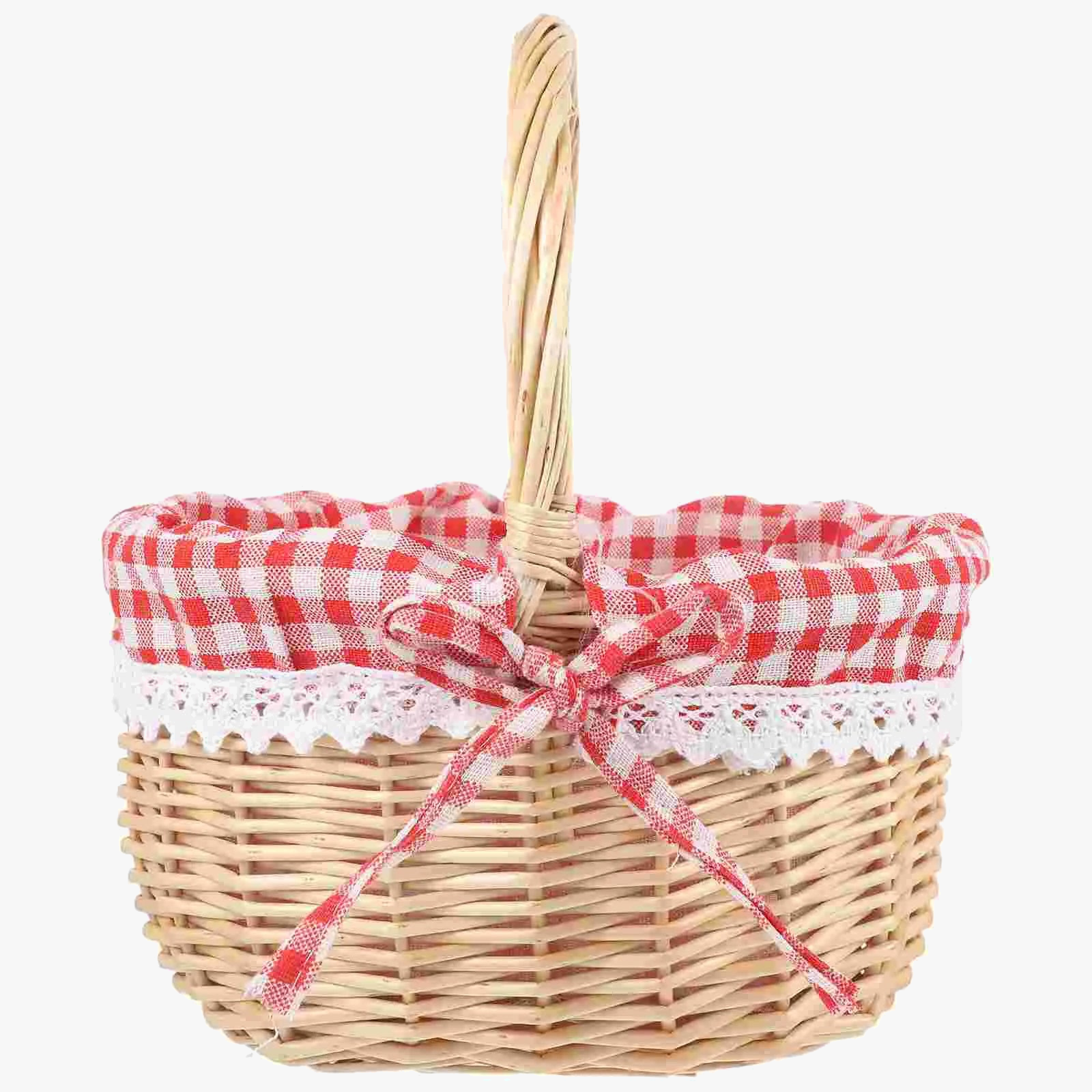 Panier zerodeko petit chaperon rouge en osier pour le rangement et pique-nique