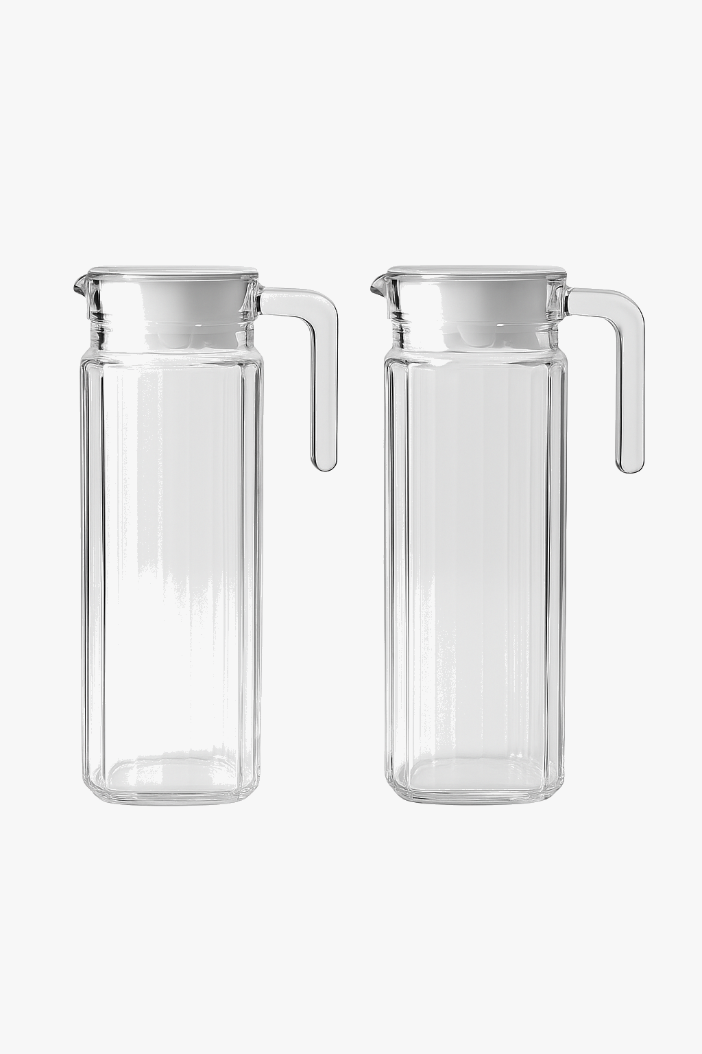 Pichet verre stries carrées carafe eau froide 11l