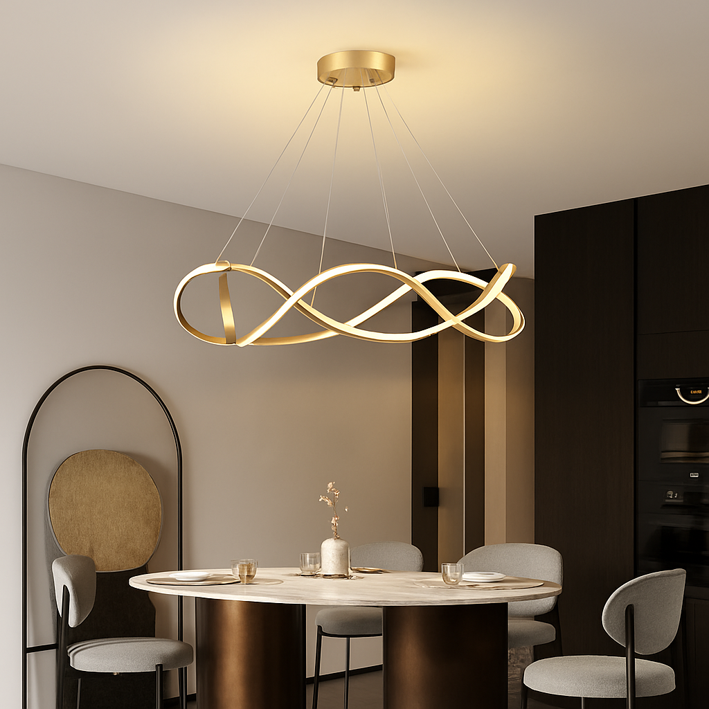 Plafond moderne à LEDs Lampe Lustre Pour Salon Hall Restaurant Chambre Suspension Lumière Décor Intérieur Luminaire Lustre - vue 8 sur 18