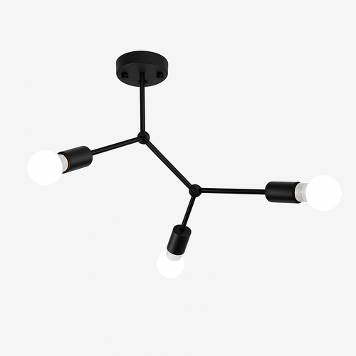 Plafonnier branche de spots style retro Personality