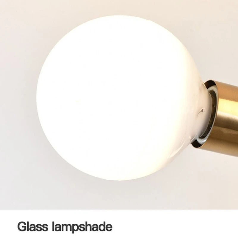Plafonnier de salon nordique personnalité créative concepteur multi tête lampe de haricot magique Simple moderne chambre lampe d'étude