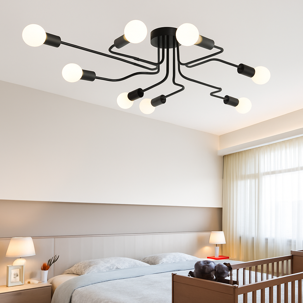 Plafonnier design à LED avec plusieurs bras - vue 5 sur 7