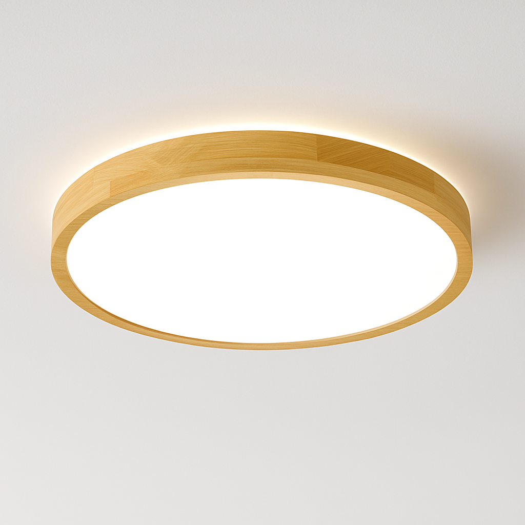 Plafonnier en bois à LED (plusieurs formes) - vue 12 sur 15