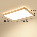 Plafonnier en bois à LED (plusieurs formes)