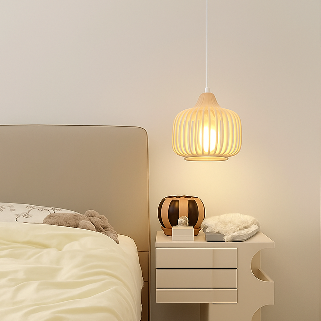 plafonnier en rotin et osier pour une décoration naturelle - vue 6 sur 8