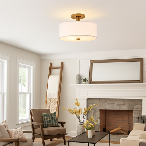 plafonnier en tissu américain design simple pour intérieur - vue 8 sur 7