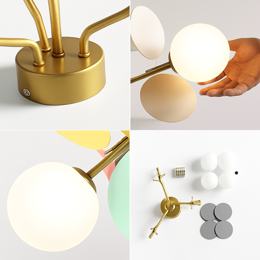 plafonnier en verre design lumineux pour intérieur moderne - vue 7 sur 18
