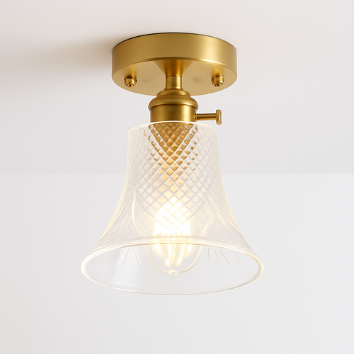 plafonnier en verre nordique rétro loft vintage moderne abat-jour - vue 16 sur 26