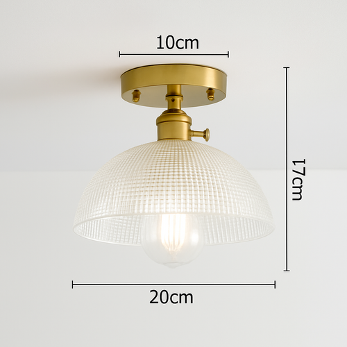 plafonnier en verre nordique rétro loft vintage moderne abat-jour - vue 23 sur 26