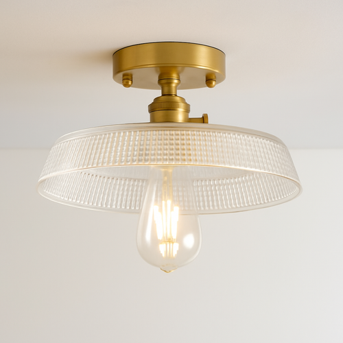 plafonnier en verre nordique rétro loft vintage moderne abat-jour - vue 8 sur 26