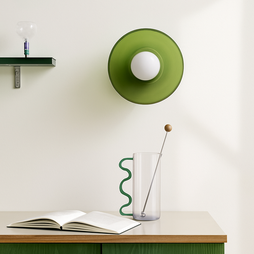 Plafonnier en verre nordique à tête unique G9