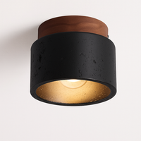 plafonnier japonais wabi-sabi en pierre pour extérieur et intérieur