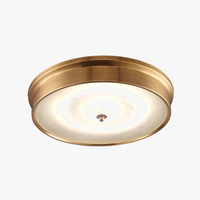 plafonnier led cuivre style vintage campagnard européen