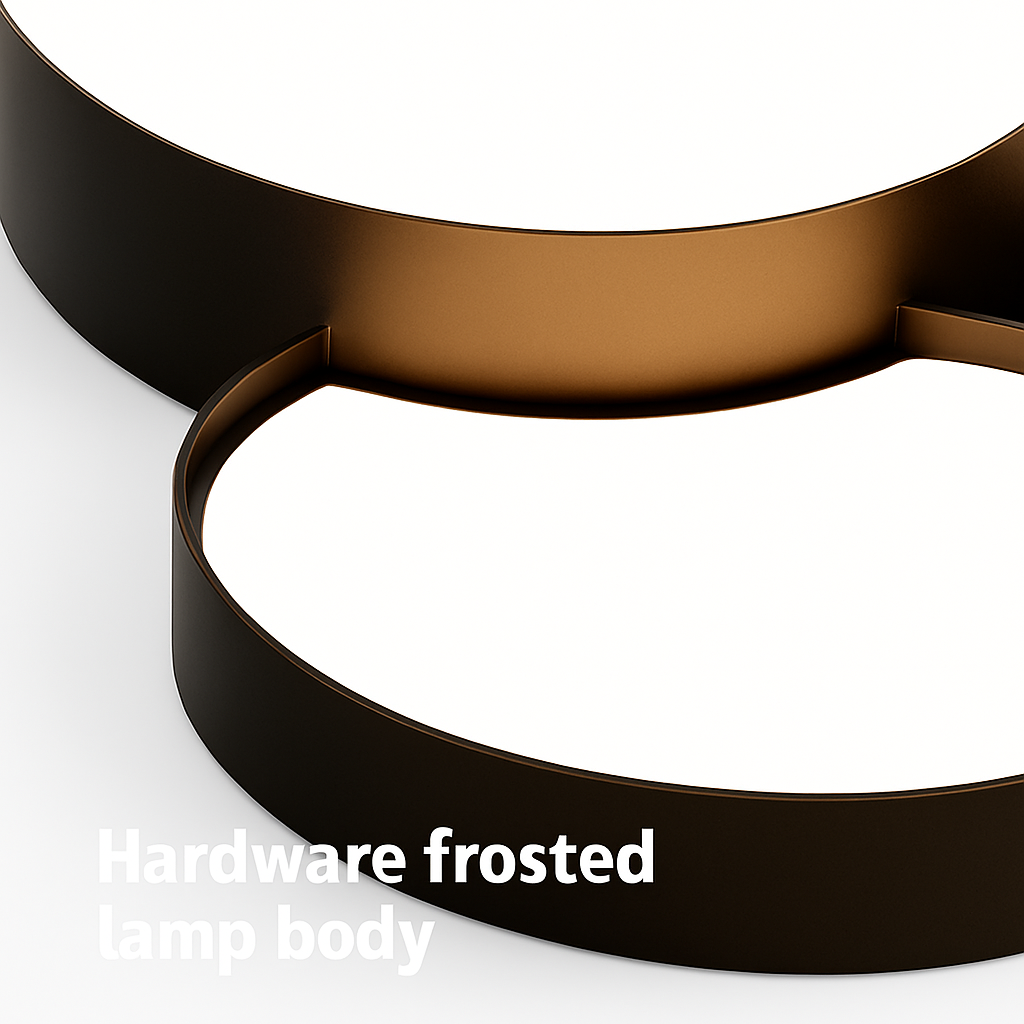 Plafonnier LED design décorative led noir blanc - vue 6 sur 12