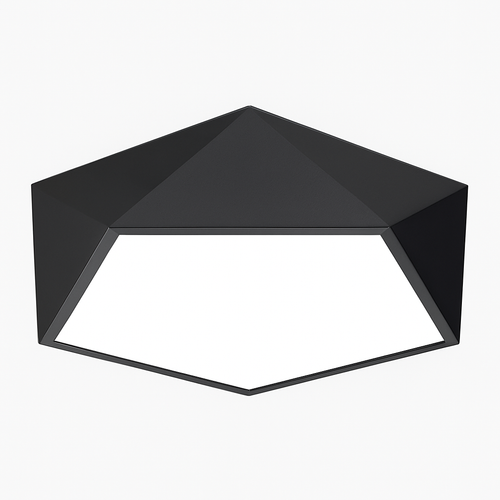 Plafonnier LED design géométrique en diamant