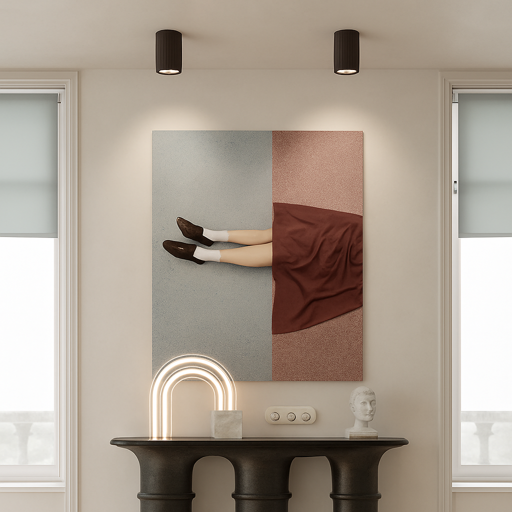plafonnier led design nordique moderne - vue 5 sur 12