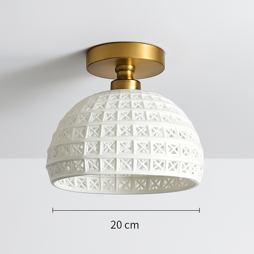 Plafonnier Led en verre au design moderne - vue 13 sur 24