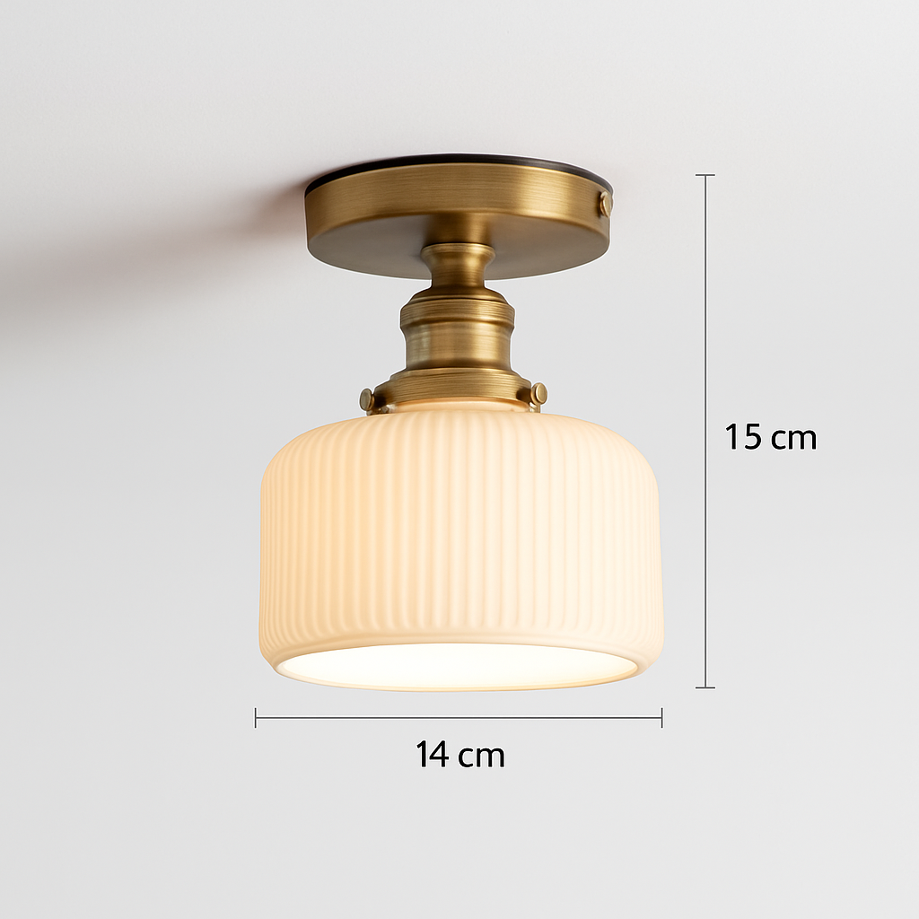 Plafonnier Led en verre au design moderne - vue 14 sur 24
