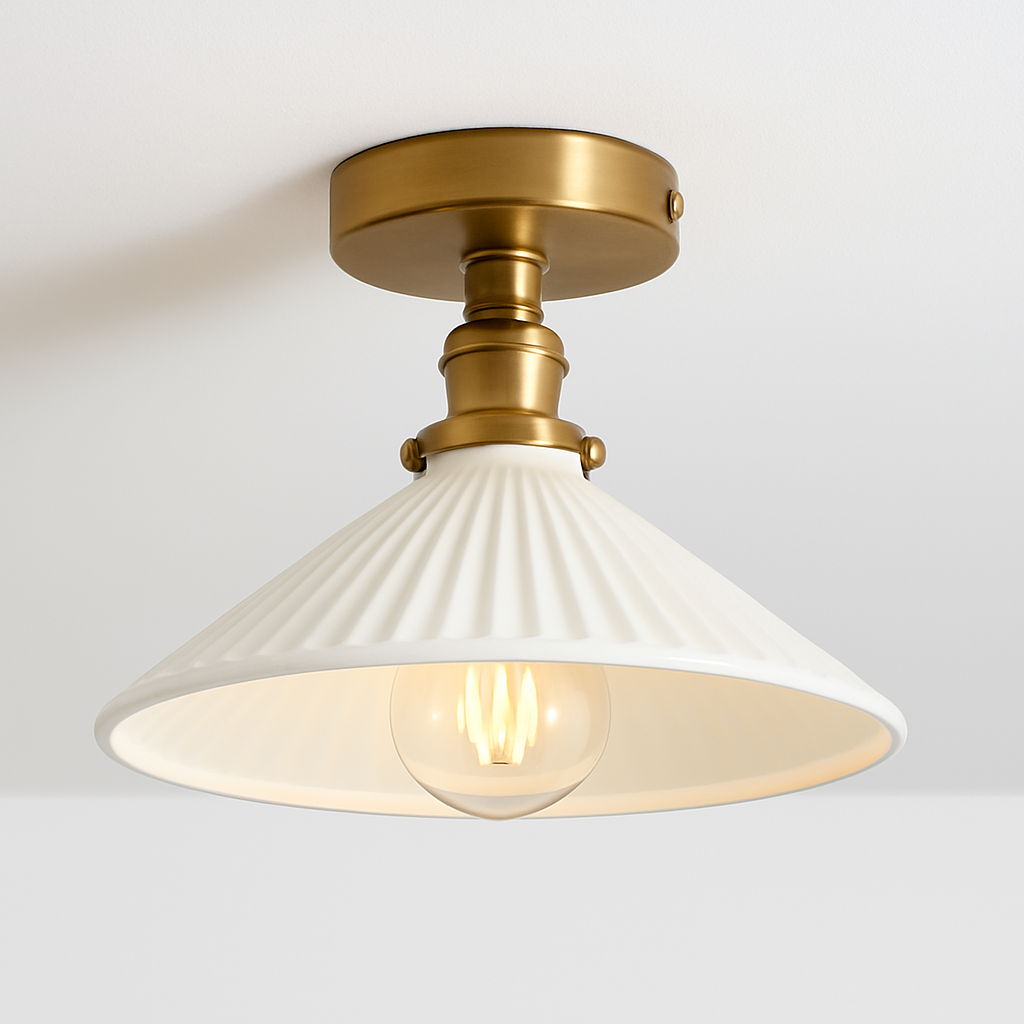 Plafonnier Led en verre au design moderne - vue 15 sur 24