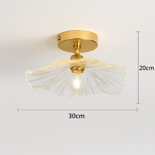 Plafonnier Led en verre au design moderne - vue 17 sur 24