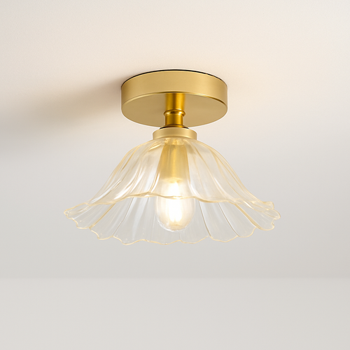 Plafonnier Led en verre au design moderne - vue 25 sur 24