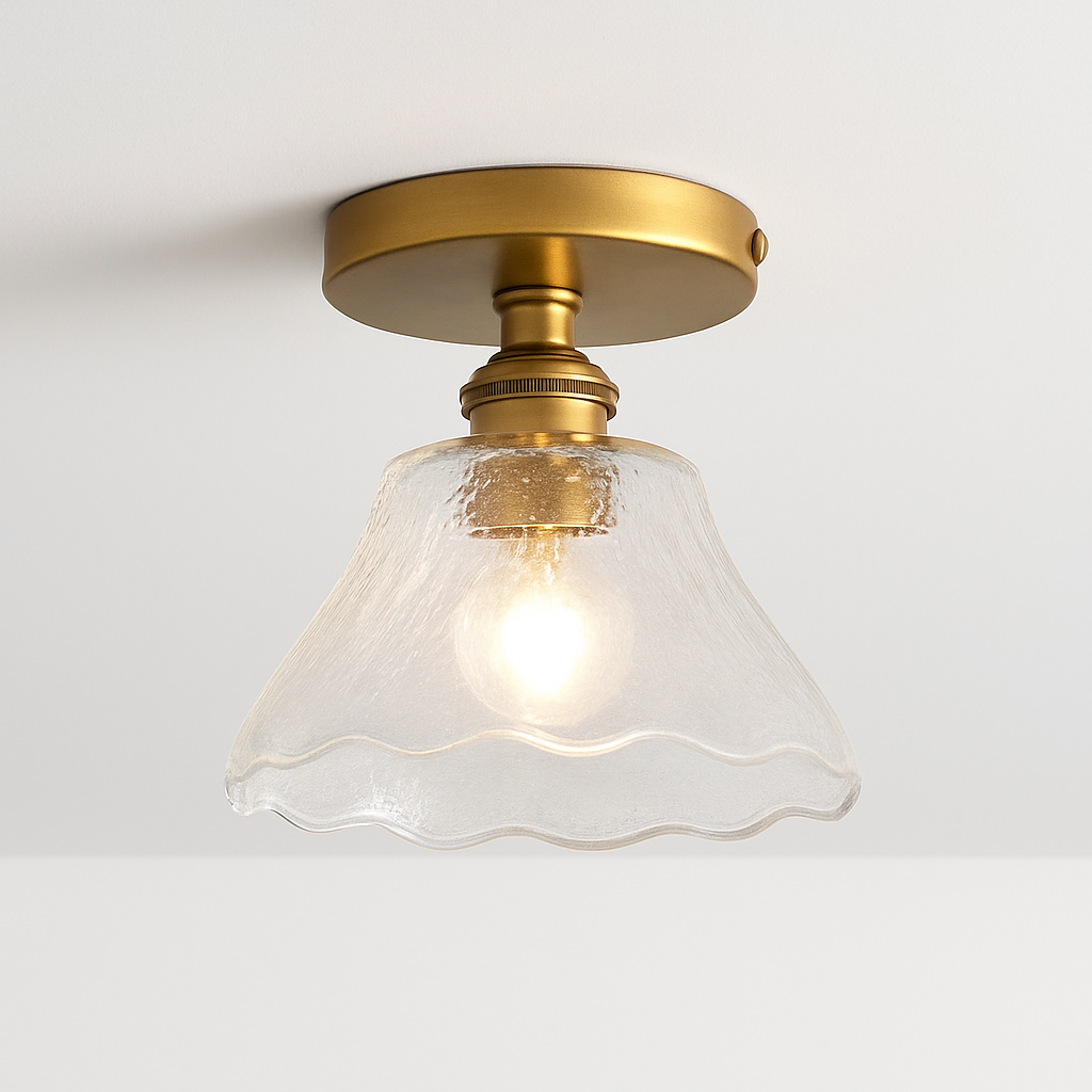 Plafonnier Led en verre au design moderne - vue 8 sur 24
