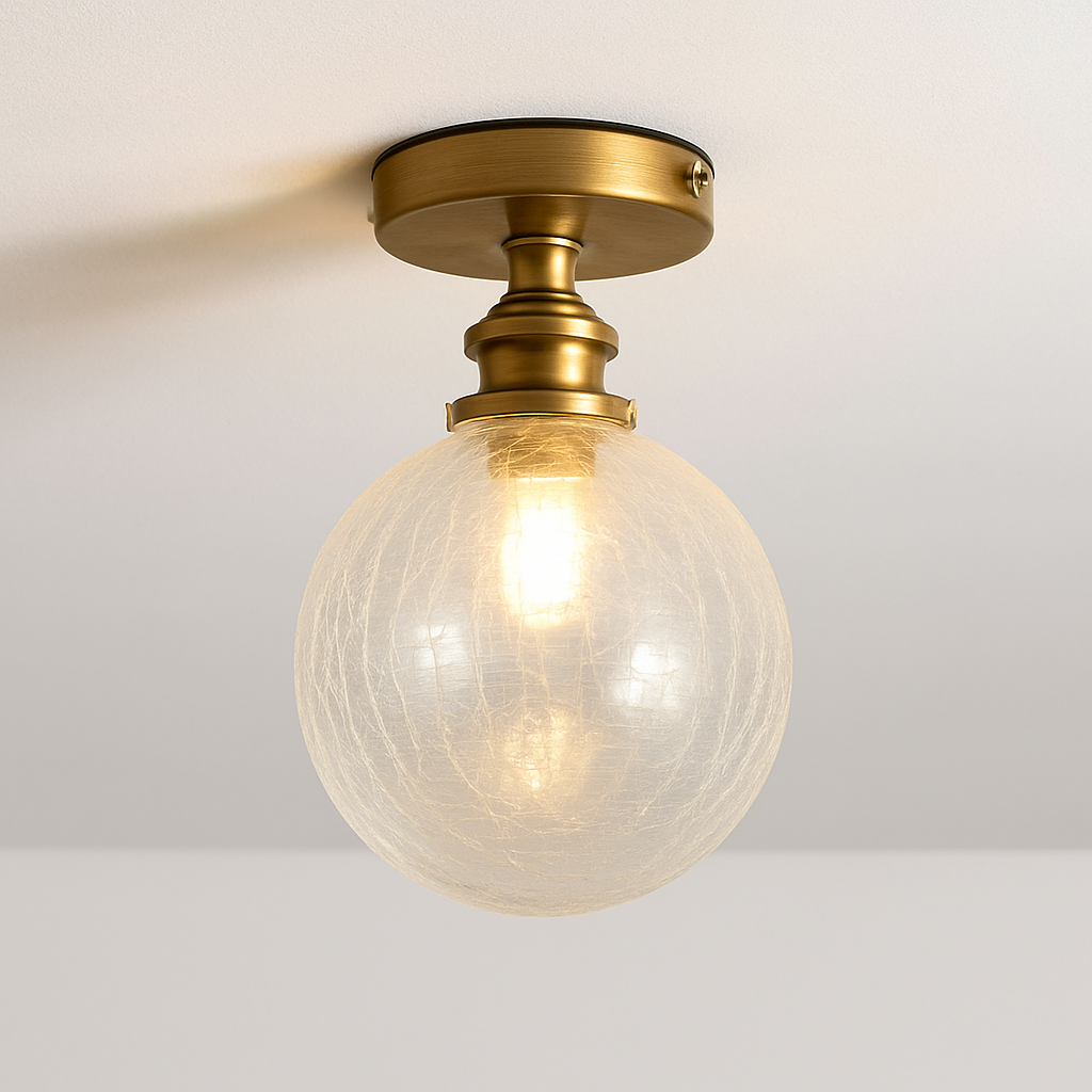 Plafonnier Led en verre au design moderne - vue 9 sur 24