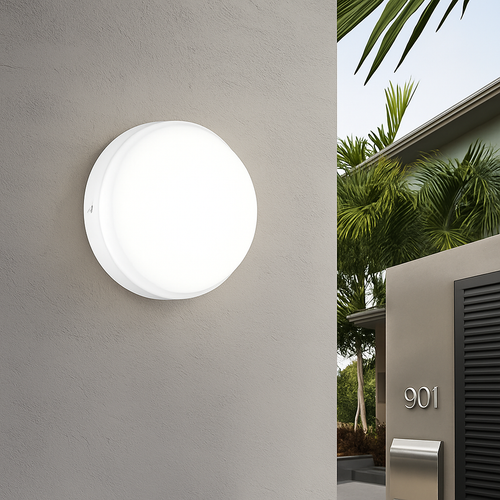 plafonnier led extérieur étanche pour jardin et porche - vue 3 sur 9