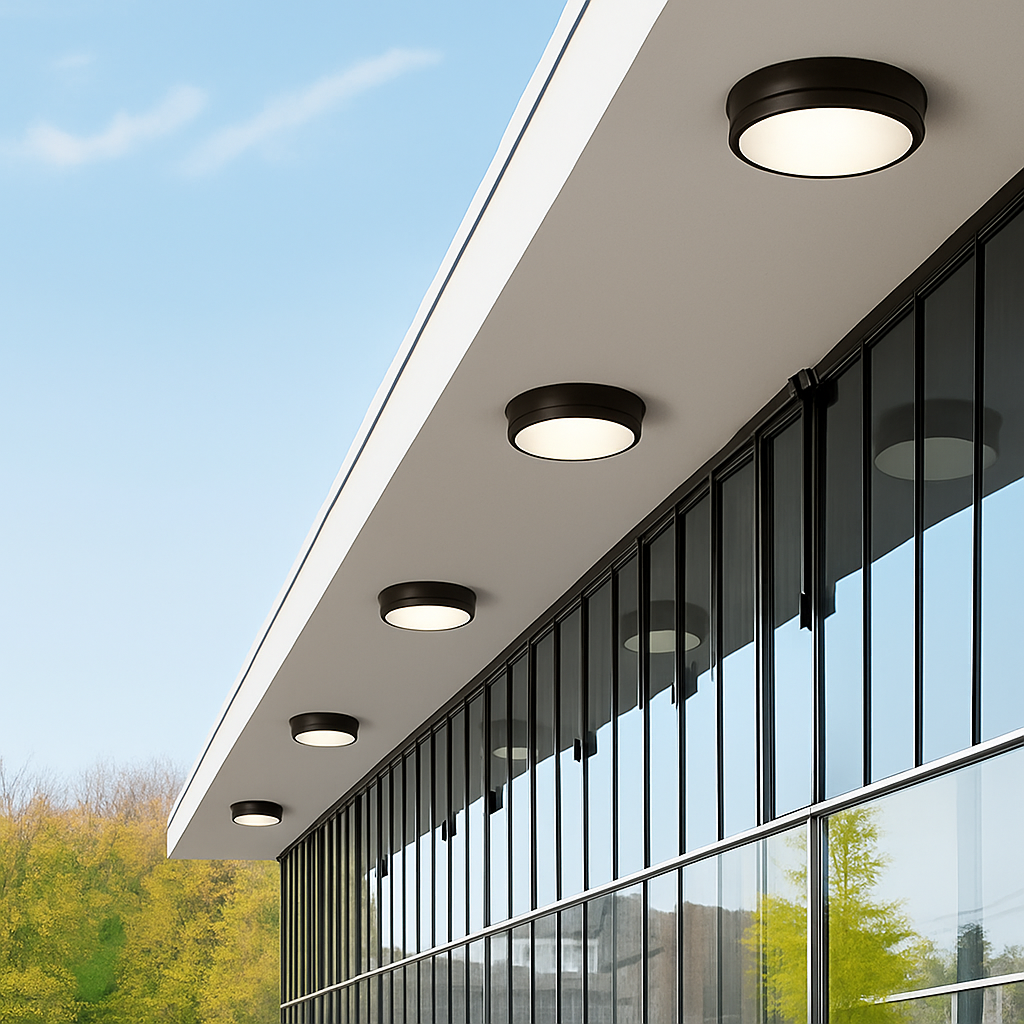 plafonnier led extérieur étanche pour jardin et porche - vue 5 sur 9