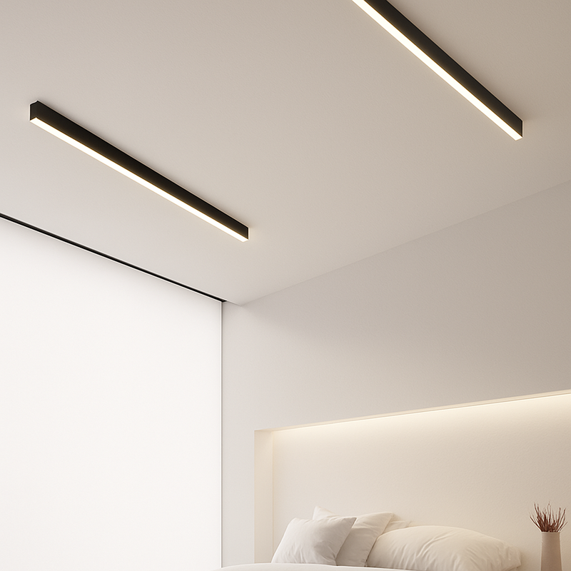 plafonnier led minimaliste ajustable en aluminium