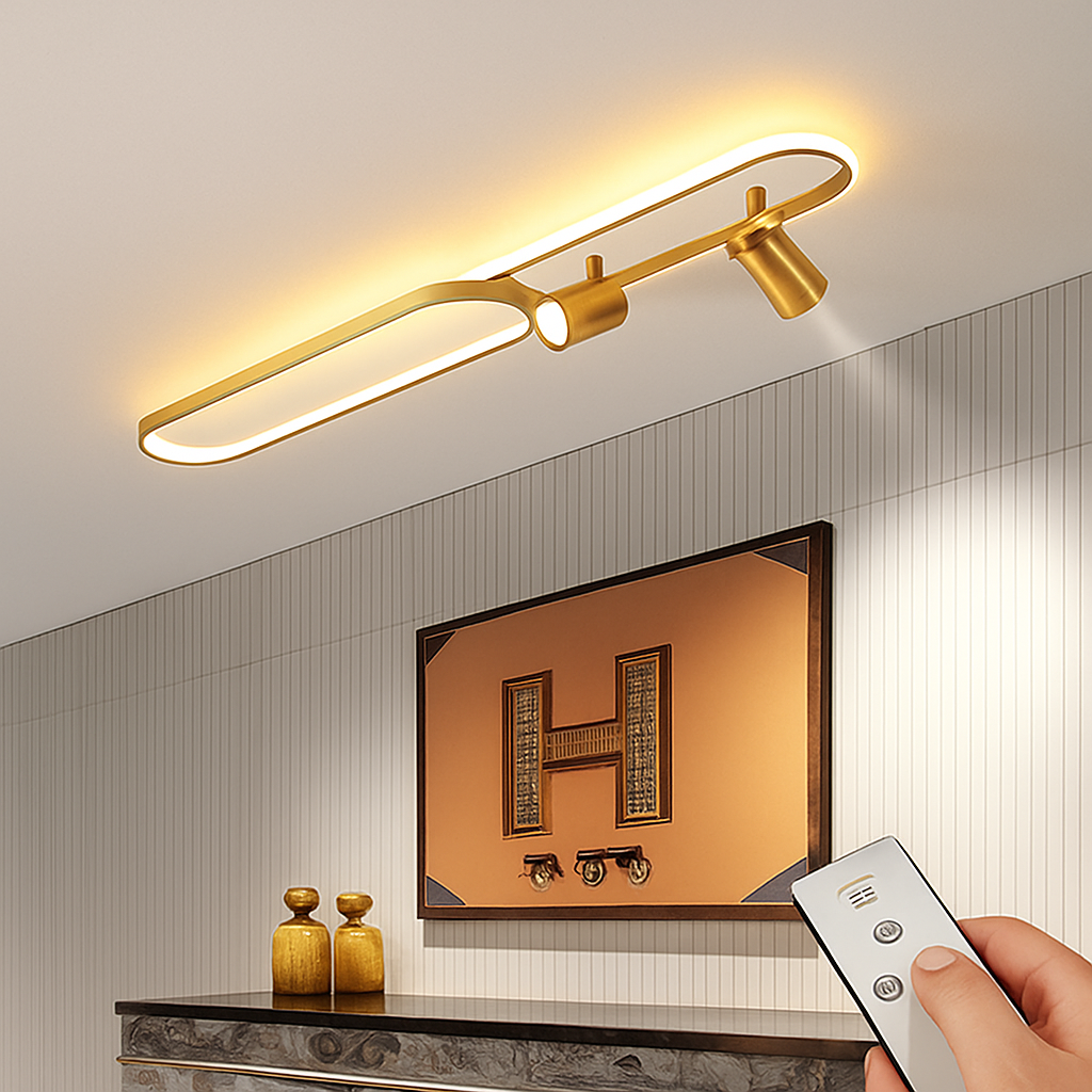 plafonnier led moderne avec projecteur pour décoration intérieure - vue 2 sur 18