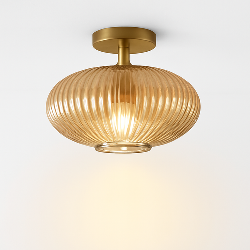 plafonnier led moderne en verre de luxe pour décoration simple