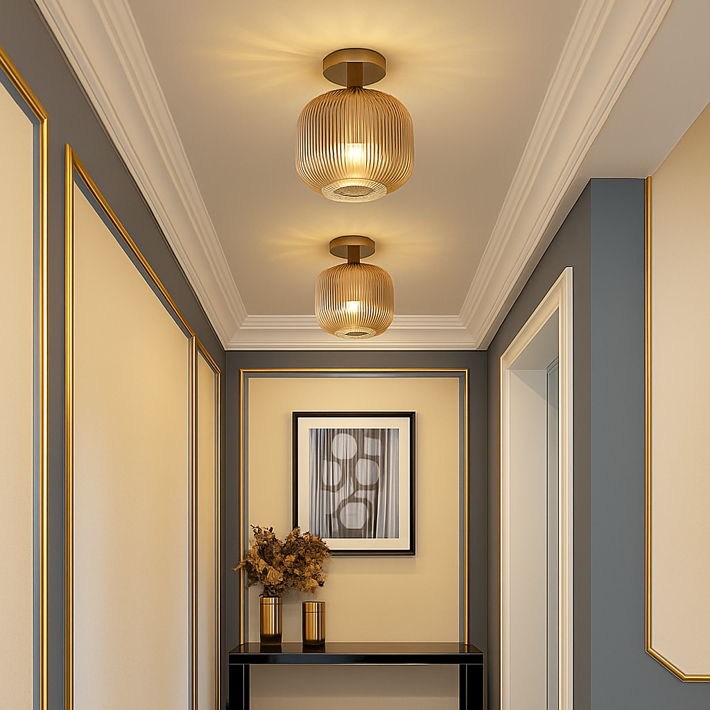 plafonnier led moderne en verre de luxe pour décoration simple - vue 4 sur 18