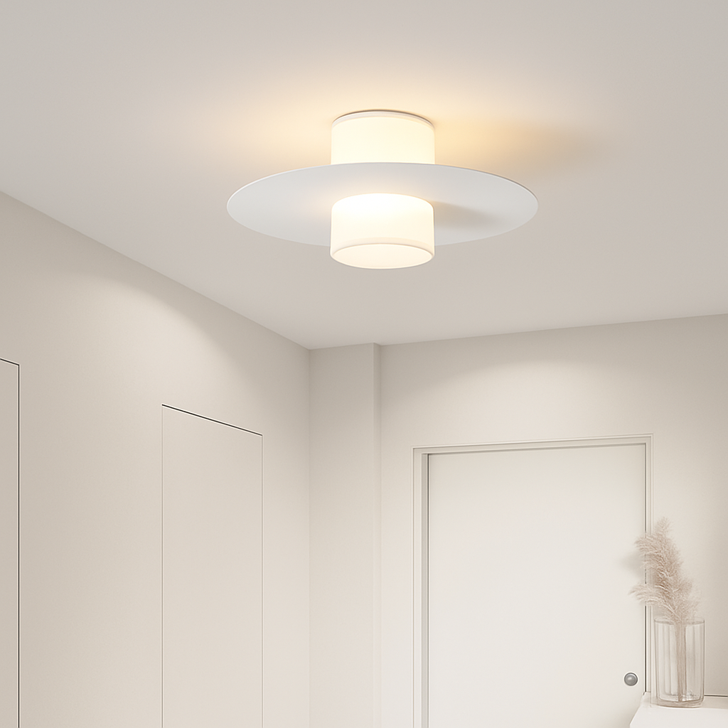 plafonnier led moderne pour allée couloir et salon - vue 5 sur 9