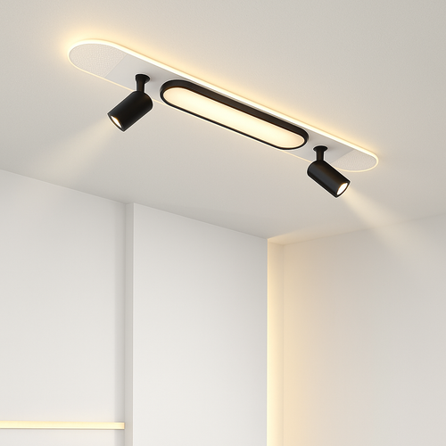 Plafonnier LED moderne pour salon couloir vestiaire allée plafonnier avec projecteur lustres décor luminaire