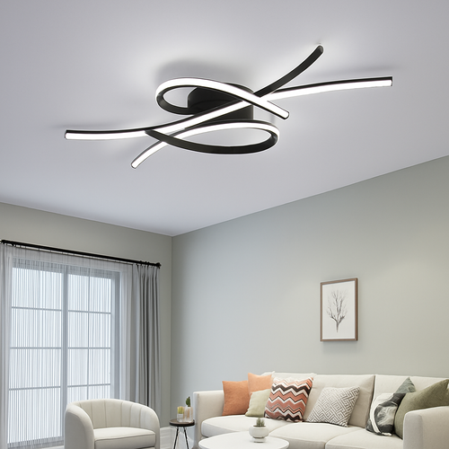 Plafonnier LED moderne pour salon salle à manger chambre étude hôtel allée plafond Lustre intérieur décor à la maison luminaire Lustre - vue 2 sur 10