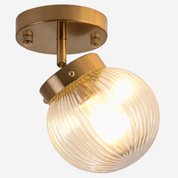plafonnier led nordique en verre décoratif d'intérieur réglable