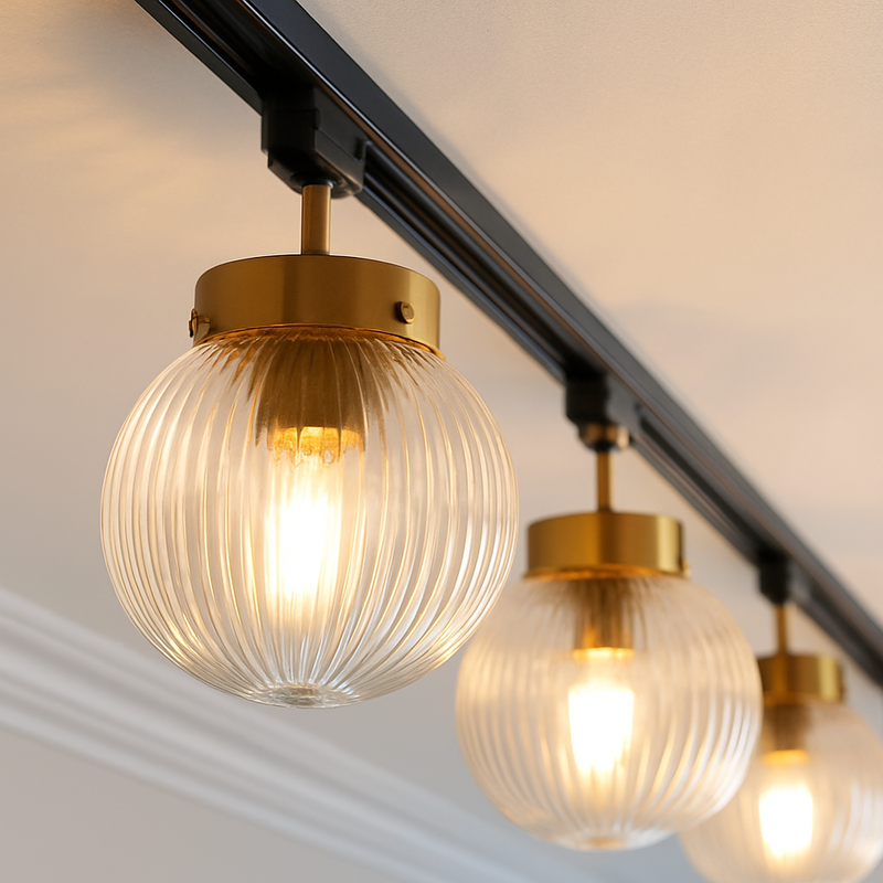 plafonnier led nordique en verre décoratif d'intérieur réglable