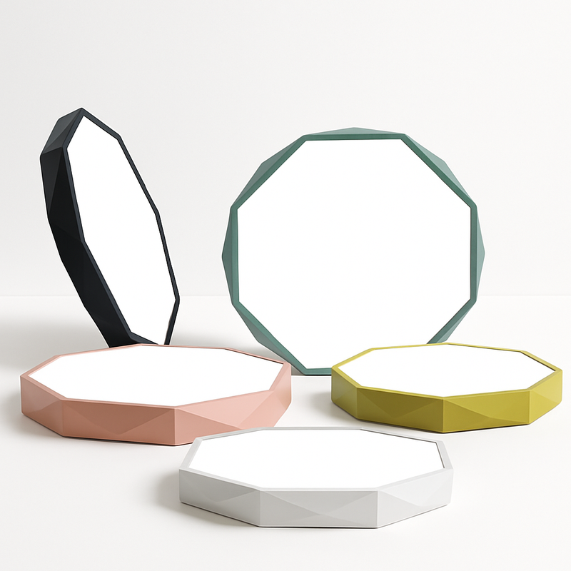 Plafonnier LED octogone coloré très fin Balcony