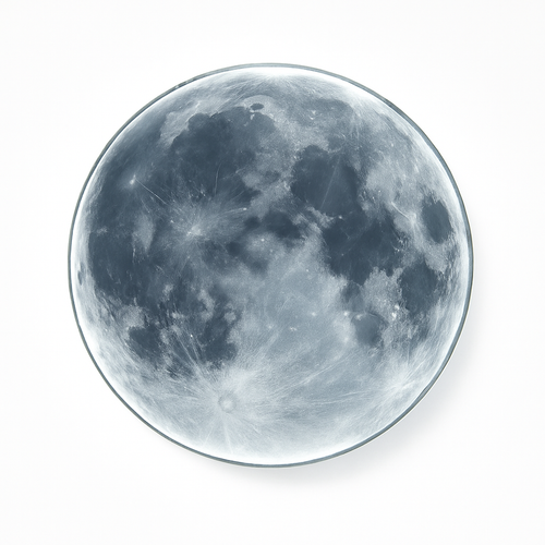 plafonnier led rond lune design nordique créatif décoratif - vue 4 sur 7