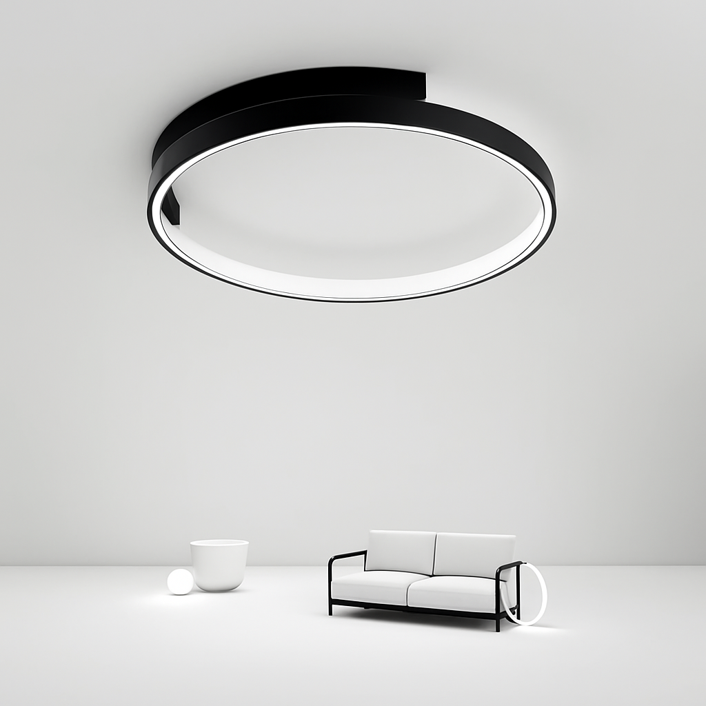 Plafonnier LED rond minimaliste moderne Design nordique salon plafonniers chambre à manger maison luminaires d'intérieur