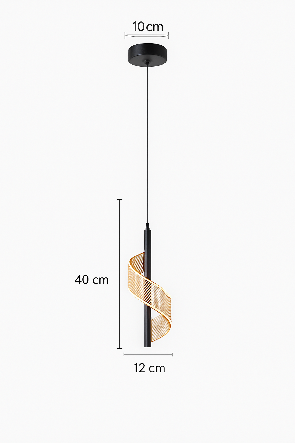 Plafonnier LED suspendu en acrylique au design moderne - vue 14 sur 16