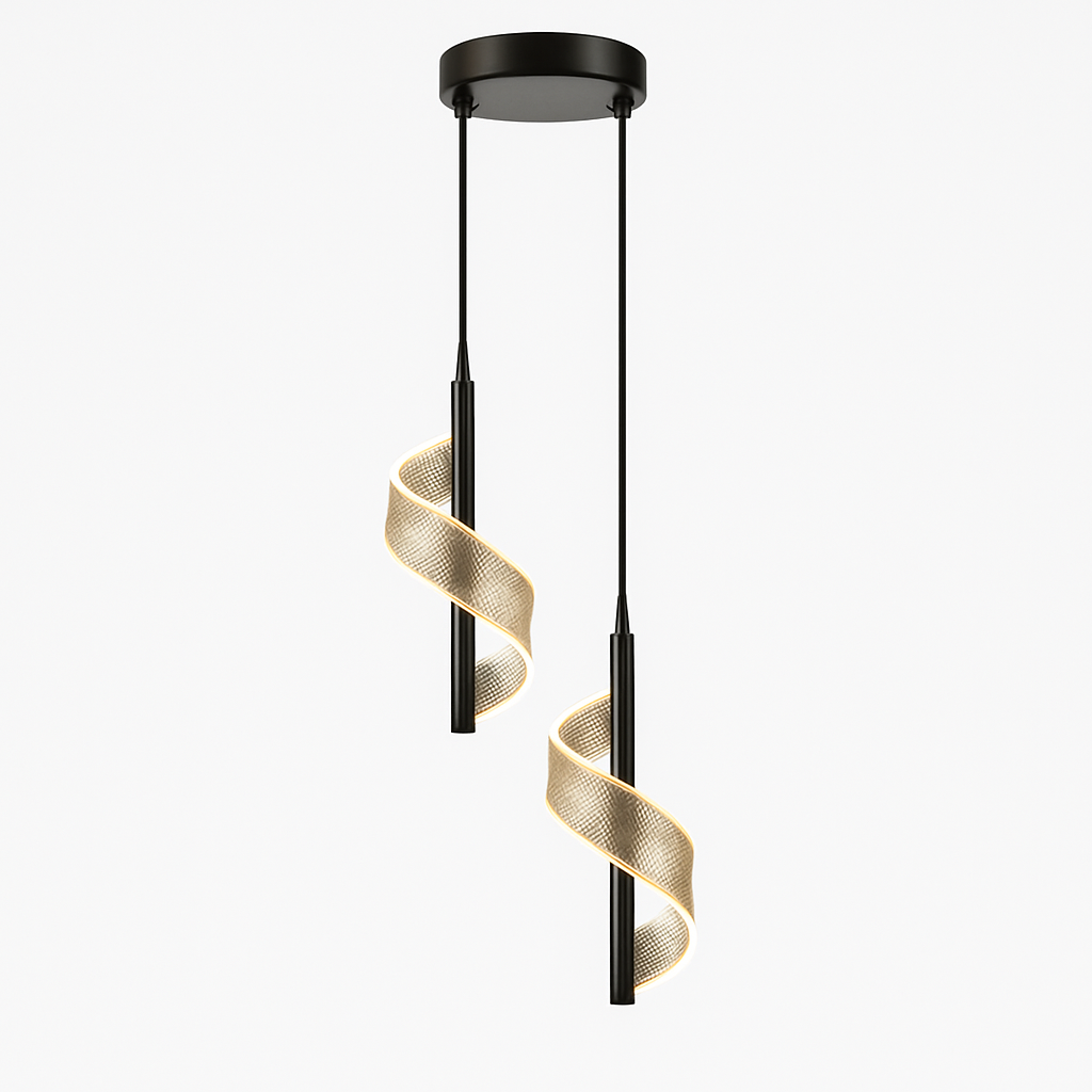 Plafonnier LED suspendu en acrylique au design moderne - vue 15 sur 16