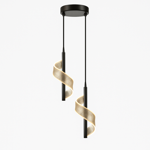 Plafonnier LED suspendu en acrylique au design moderne - vue 16 sur 16