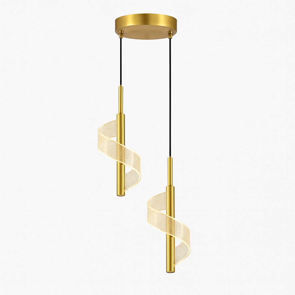 Plafonnier LED suspendu en acrylique au design moderne - vue 16 sur 16